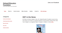 Desktop Screenshot of kalispelleducationfoundation.org
