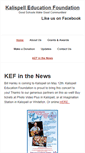 Mobile Screenshot of kalispelleducationfoundation.org